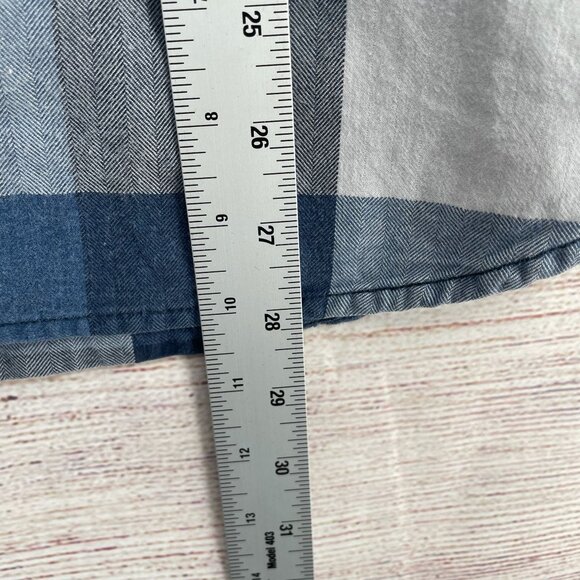 Roots Blue and White Plaid Casual Button Down Shirt - Picture 7 of 7